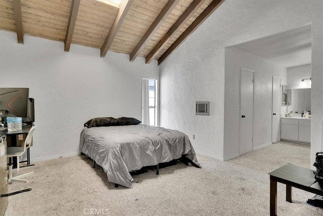 2212 Grant Ave, Redondo Beach, CA 90278 - bedroom with wood ceiling, a textured wall, carpet, baseboards, and an office area
