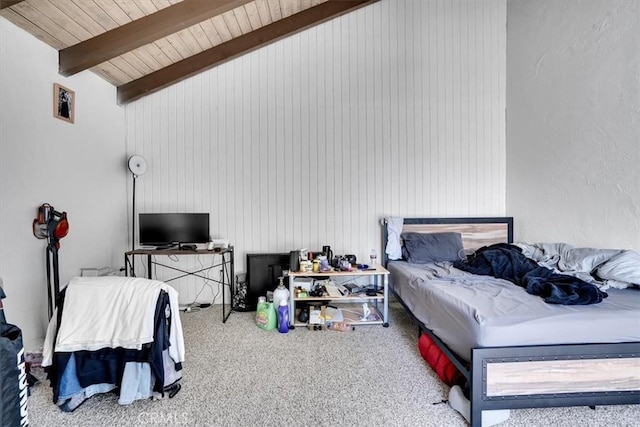 2212 Grant Ave, Redondo Beach, CA 90278 - carpeted bedroom featuring wood ceiling