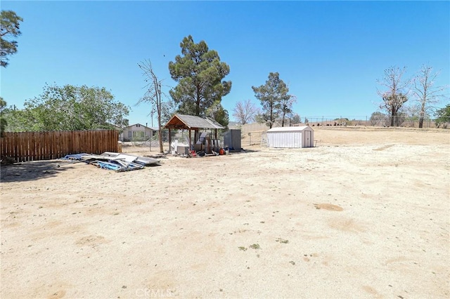 18353 Hackberry St, Hesperia, CA 92345 - view of yard featuring a gazebo