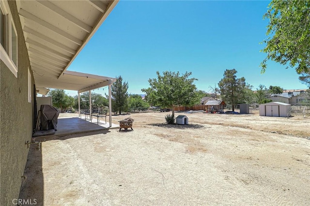 18353 Hackberry St, Hesperia, CA 92345 - view of yard featuring a patio