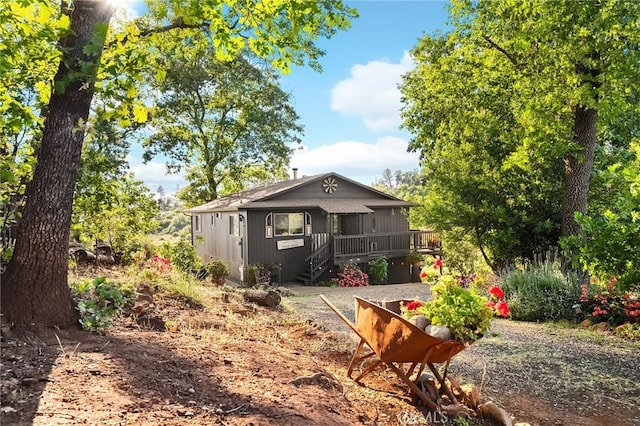 814 Natures Way, Paradise, CA 95969 - rear view of house with a deck