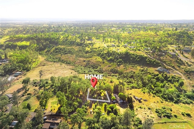 814 Natures Way, Paradise, CA 95969 - aerial overview of property's location with a heavily wooded area