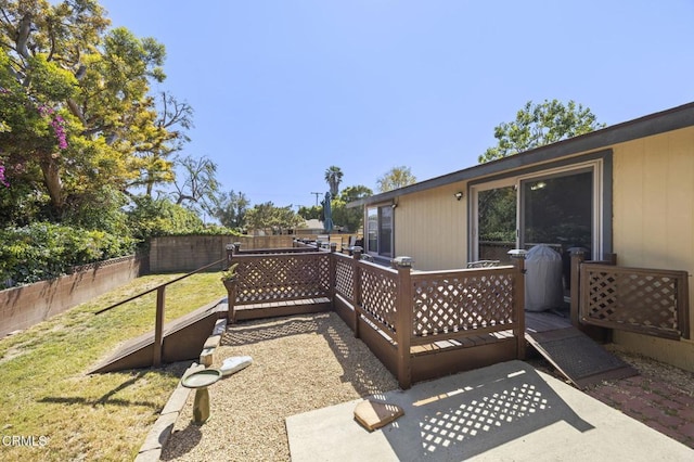 1025 Cachuma Ave Unit 32, Ventura, CA 93004 - view of patio / terrace with a wooden deck