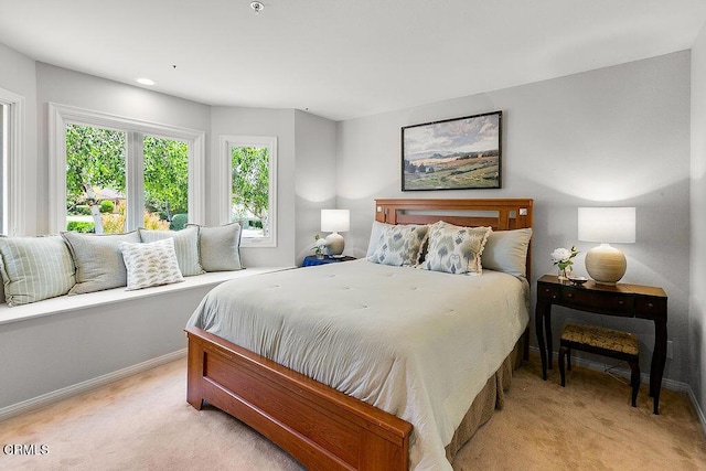 2735 Los Pinos Cir, Camarillo, CA 93012 - bedroom featuring light carpet and baseboards
