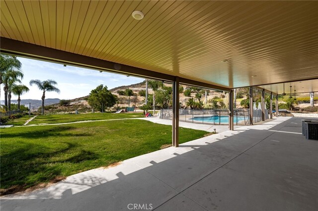 18936 Summerleaf Ln, Riverside, CA 92504 - view of patio with a mountain view
