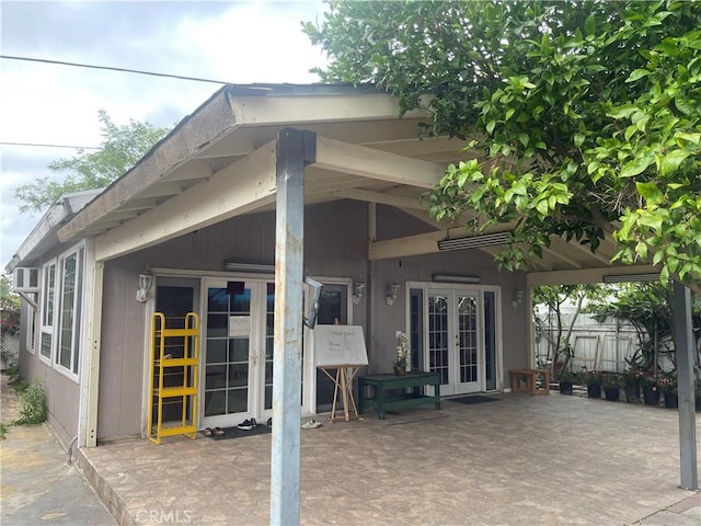 11571 Magnolia, Garden Grove, CA 92841 - back of house with french doors and a patio area