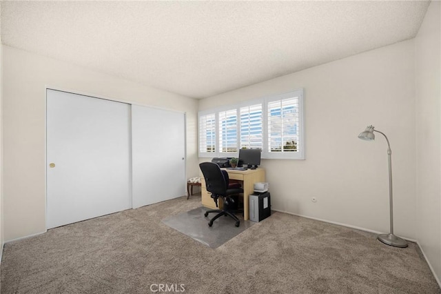 419 Clairmont Ave, Placentia, CA 92870 - carpeted office featuring a textured ceiling