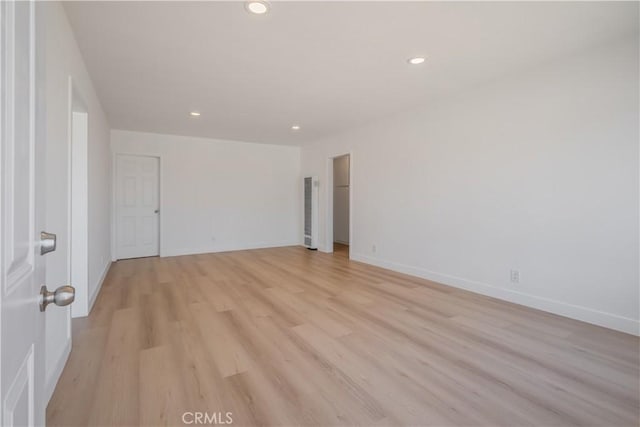 15058 Gale Ave, Hacienda Heights, CA 91745 - empty room with recessed lighting, light wood-type flooring, baseboards, and a heating unit