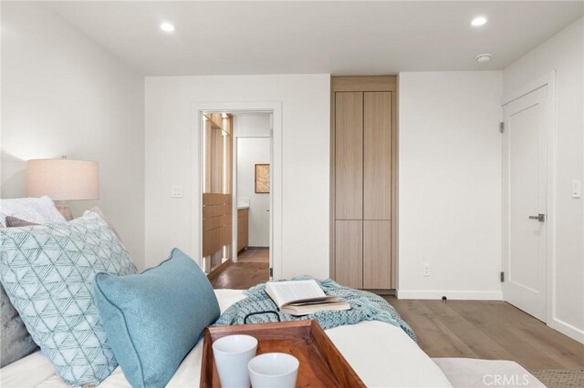 2009 Pattiz Ave, Long Beach, CA 90815 - bedroom with wood finished floors, recessed lighting, and baseboards