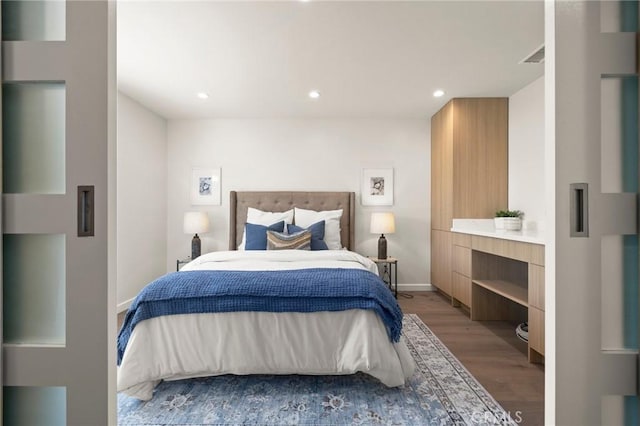 2009 Pattiz Ave, Long Beach, CA 90815 - bedroom featuring wood finished floors, recessed lighting, and baseboards