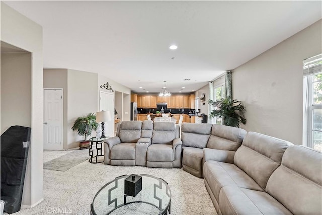 15601 N Peak Ln, Fontana, CA 92336 - living room featuring recessed lighting and baseboards