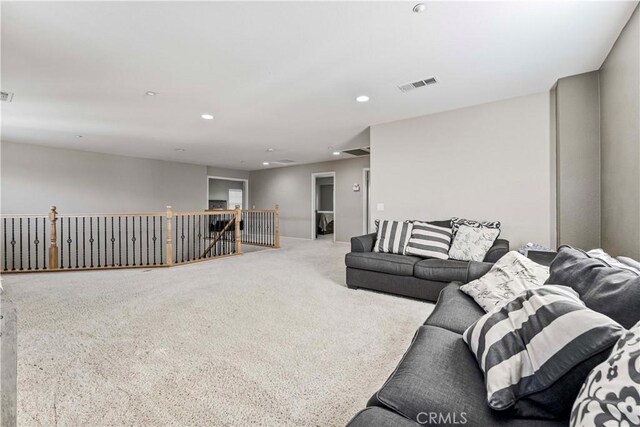 15601 N Peak Ln, Fontana, CA 92336 - living area with carpet floors and recessed lighting