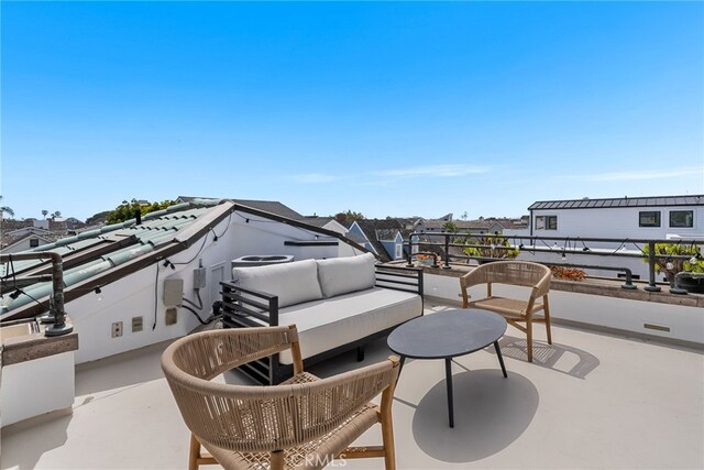 332 L St, Newport Beach, CA 92661 - view of patio / terrace featuring an outdoor hangout area and a balcony