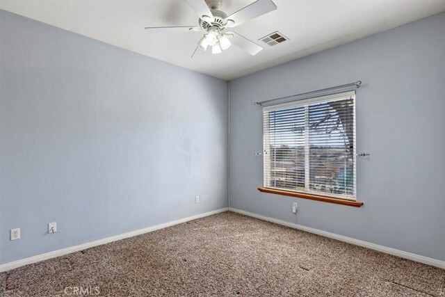 22104 Mccarthy Dr, Tehachapi, CA 93561 - unfurnished room with carpet, ceiling fan, and baseboards