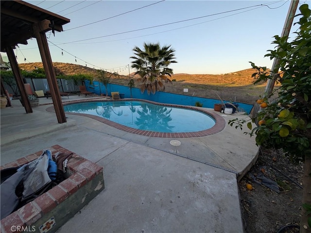 23040 Giant Fir Pl, Canyon Lake, CA 92587 - view of swimming pool with a fenced backyard and a patio
