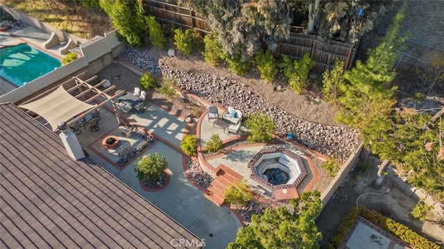 13247 Mission Tierra Way, Granada Hills, CA 91344 - view of subject property with a pool area