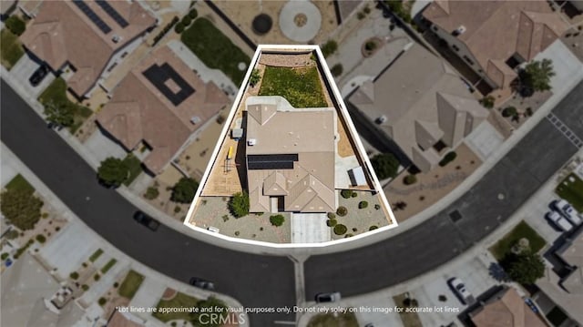 10237 Cotoneaster St, Apple Valley, CA 92308 - aerial view of property's location with property parcel outlined