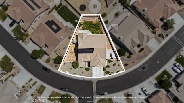 10237 Cotoneaster St, Apple Valley, CA 92308 - aerial view of property and surrounding area with property boundaries highlighted