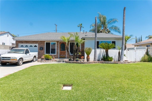 4036 N Foxdale Ave, Covina, CA 91722 - ranch-style house with a garage, concrete driveway, a shingled roof, and stucco siding