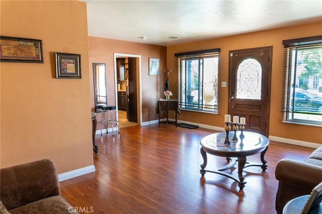 4036 N Foxdale Ave, Covina, CA 91722 - entryway with wood finished floors and baseboards