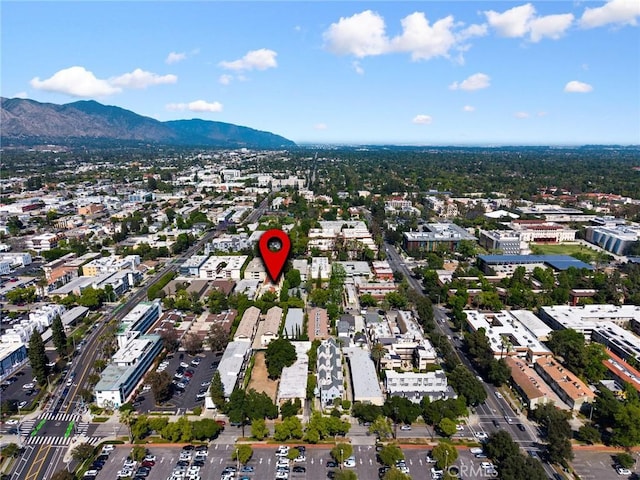 222 S Catalina Ave Unit 8, Pasadena, CA 91106 - aerial overview of property's location with a mountain backdrop