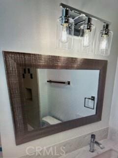 850 N Kathleen Ln, Orange, CA 92867 - full bathroom with vanity, toilet, and a stall shower