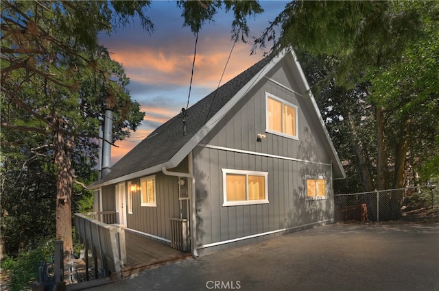 197 Weisshorn Dr, Crestline, CA 92325 - view of front of home featuring a shingled roof