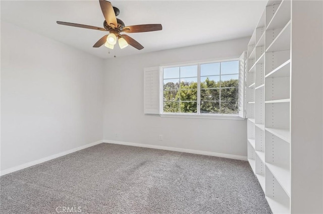 3184 Holloway Ct, Newbury Park, CA 91320 - carpeted empty room featuring baseboards and ceiling fan