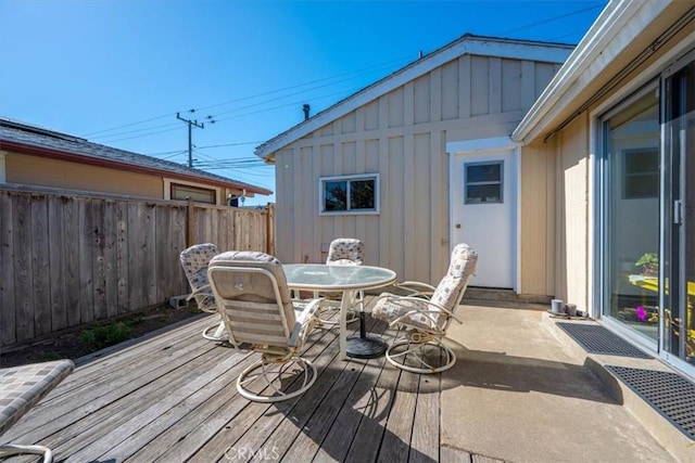 508 Woodland Dr, Los Osos, CA 93402 - wooden deck featuring outdoor dining space and a patio area