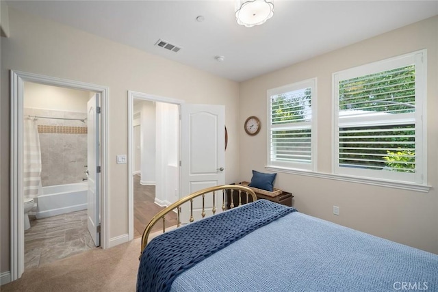 1494 Vista Tesoro Pl, Nipomo, CA 93444 - bedroom with light carpet, baseboards, and connected bathroom
