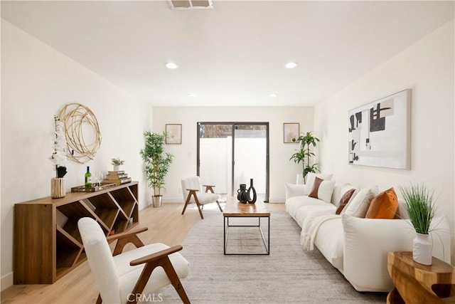 14803 Vanowen St Unit 9, Van Nuys, CA 91405 - living area with light wood-type flooring and recessed lighting