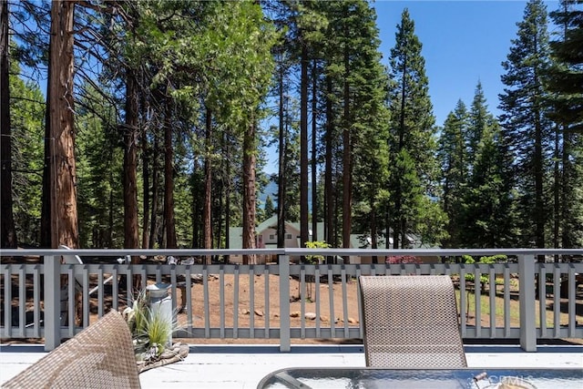 720 E Mountain Ridge Rd, Lake Almanor, CA 96137 - view of wooden deck