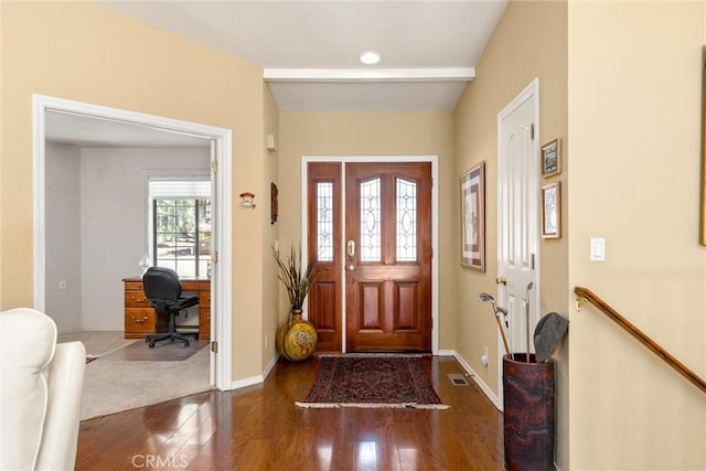 720 E Mountain Ridge Rd, Lake Almanor, CA 96137 - entrance foyer featuring wood finished floors and baseboards