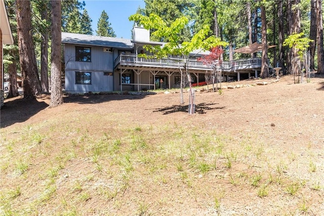 720 E Mountain Ridge Rd, Lake Almanor, CA 96137 - view of yard with a deck
