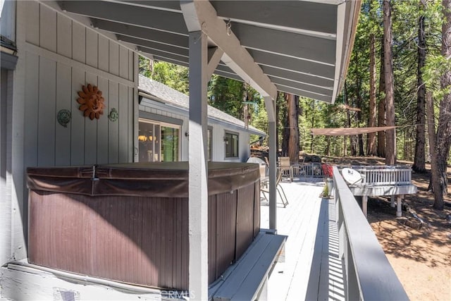 720 E Mountain Ridge Rd, Lake Almanor, CA 96137 - view of wooden terrace