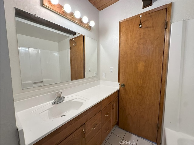 1928 Wilderness Rd, Running Springs, CA 92382 - bathroom featuring vanity and tile patterned floors