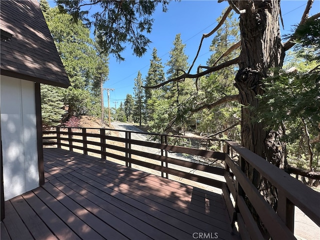 1928 Wilderness Rd, Running Springs, CA 92382 - view of wooden terrace