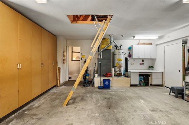 23981 Via Astuto, Murrieta, CA 92562 - garage with water heater and heating unit