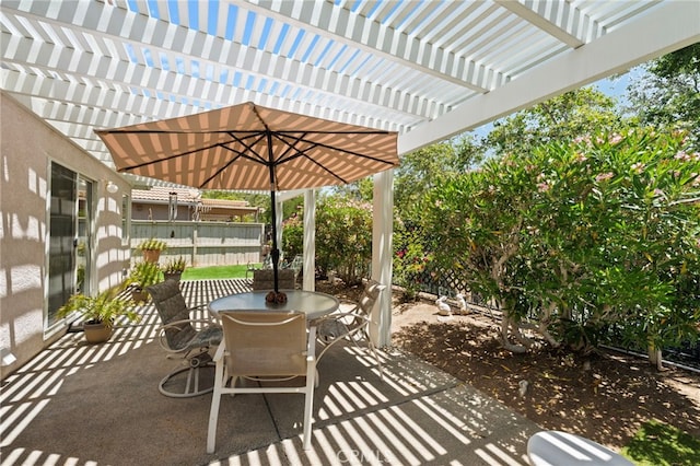 23981 Via Astuto, Murrieta, CA 92562 - view of patio featuring outdoor dining space and a pergola