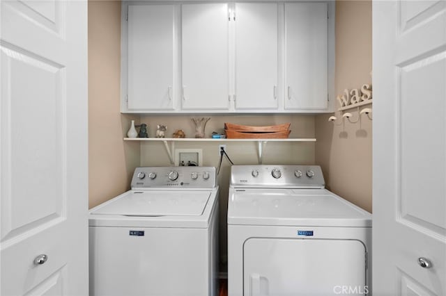 23981 Via Astuto, Murrieta, CA 92562 - laundry area featuring separate washer and dryer and cabinet space