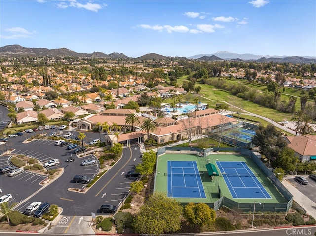 23981 Via Astuto, Murrieta, CA 92562 - aerial perspective of suburban area featuring a mountainous background