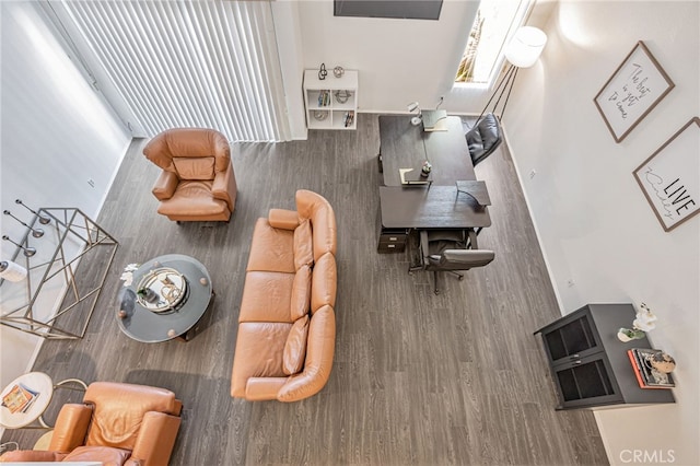 18645 Hatteras St Unit 203, Tarzana, CA 91356 - living room with wood finished floors