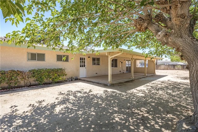 15156 Kinai Rd, Apple Valley, CA 92307 - rear view of property featuring a patio and stucco siding