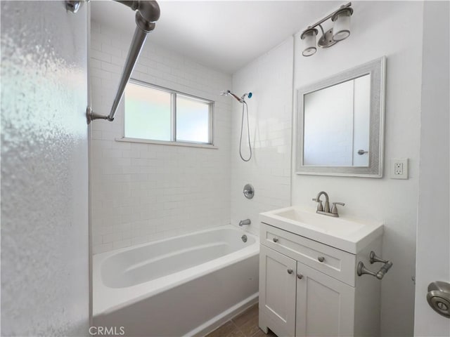 15156 Kinai Rd, Apple Valley, CA 92307 - full bathroom with washtub / shower combination and vanity