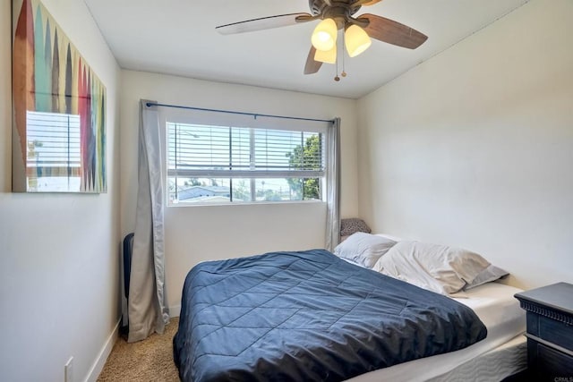 1080 Buena Pl, Carlsbad, CA 92008 - carpeted bedroom featuring baseboards and a ceiling fan