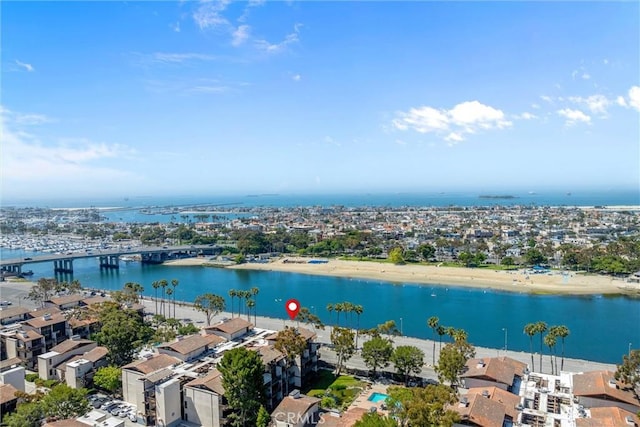 6217 Marina Pacifica Dr S, Long Beach, CA 90803 - aerial perspective of suburban area featuring a large body of water and a notable bridge
