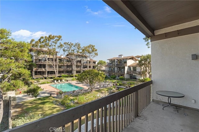 6217 Marina Pacifica Dr S, Long Beach, CA 90803 - balcony with view of pool area and a residential view