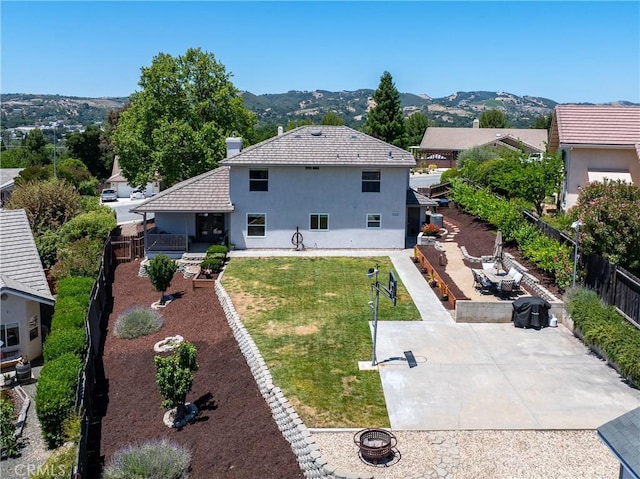 1534 Via Arroyo, Paso Robles, CA 93446 - aerial view of property and surrounding area with a mountainous background