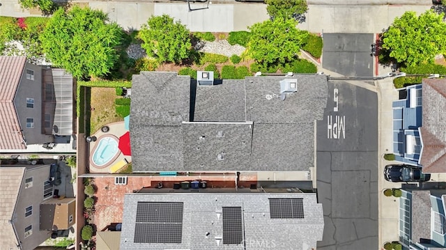 15058 Providence Ln, North Hills, CA 91343 - bird's eye view of a pool