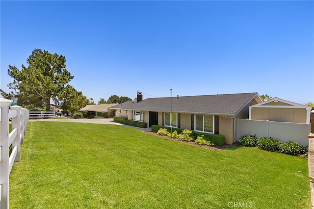 8729 Hillside Rd, Rancho Cucamonga, CA 91701 - view of front of property with a chimney and a shingled roof